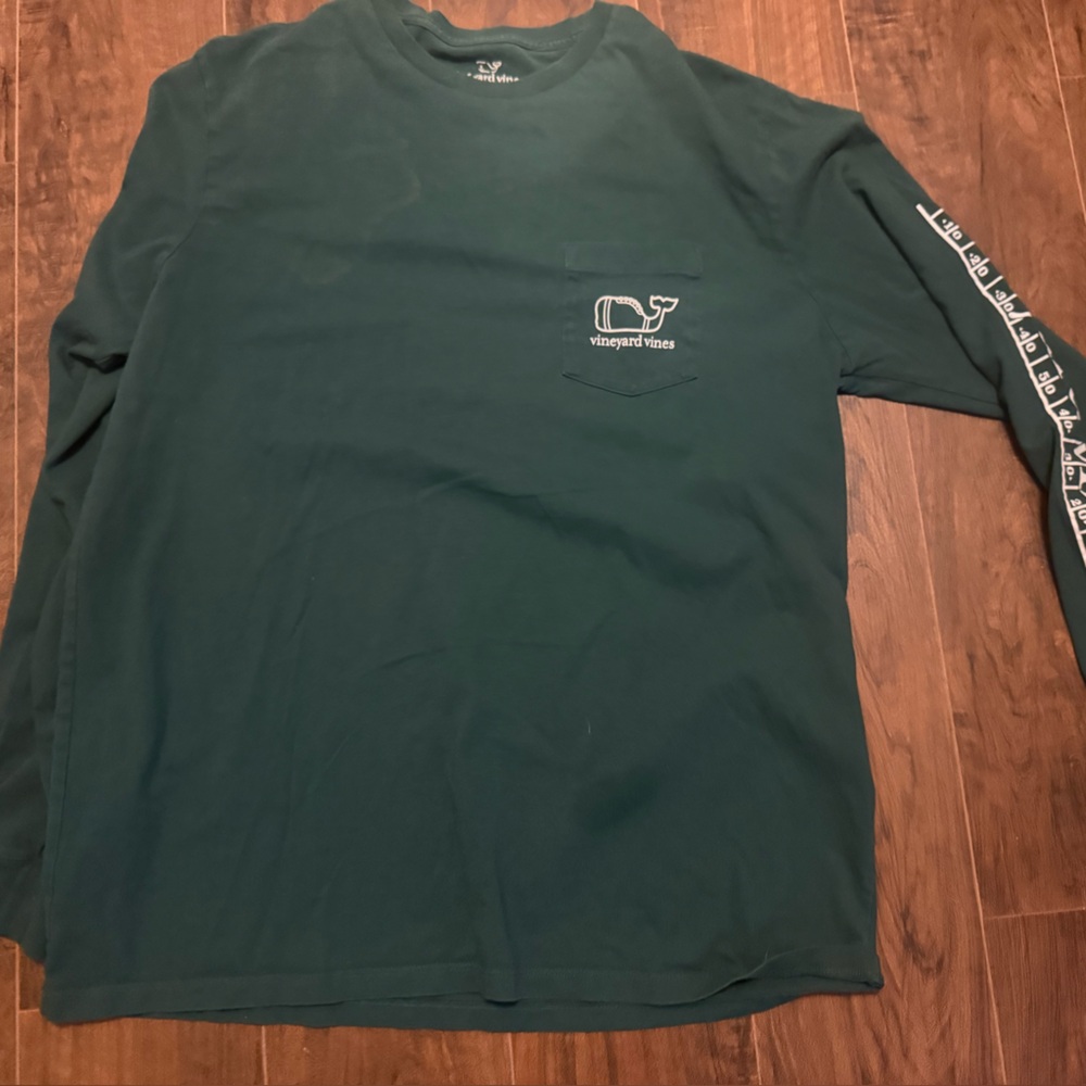 Vineyard Vines Teal Long Sleeve Shirt large tailgate tee